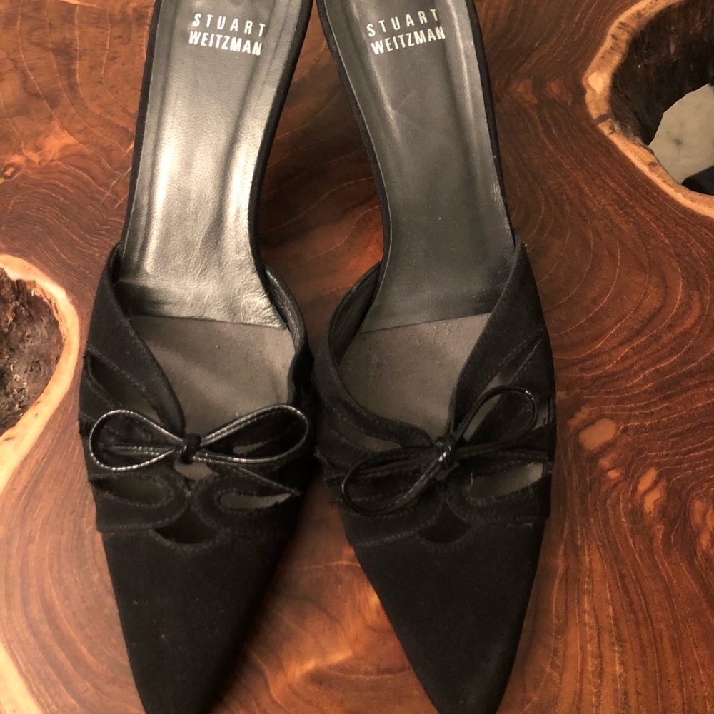 Stuart Weitzman - pointy toed low heals.